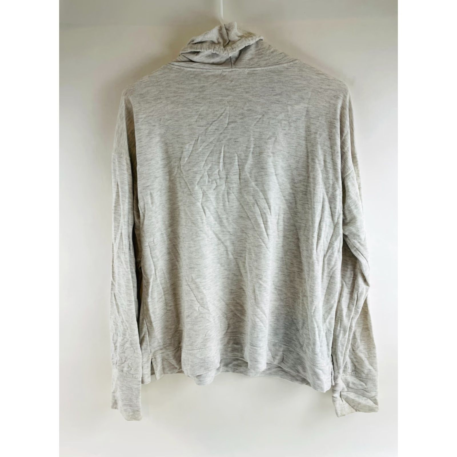 Vintage Maurices Shirt Women Large Gray Cowl Neck Pullover Sweater Long Sleeve Size L / US 10 / IT 46 - 2 Thumbnail