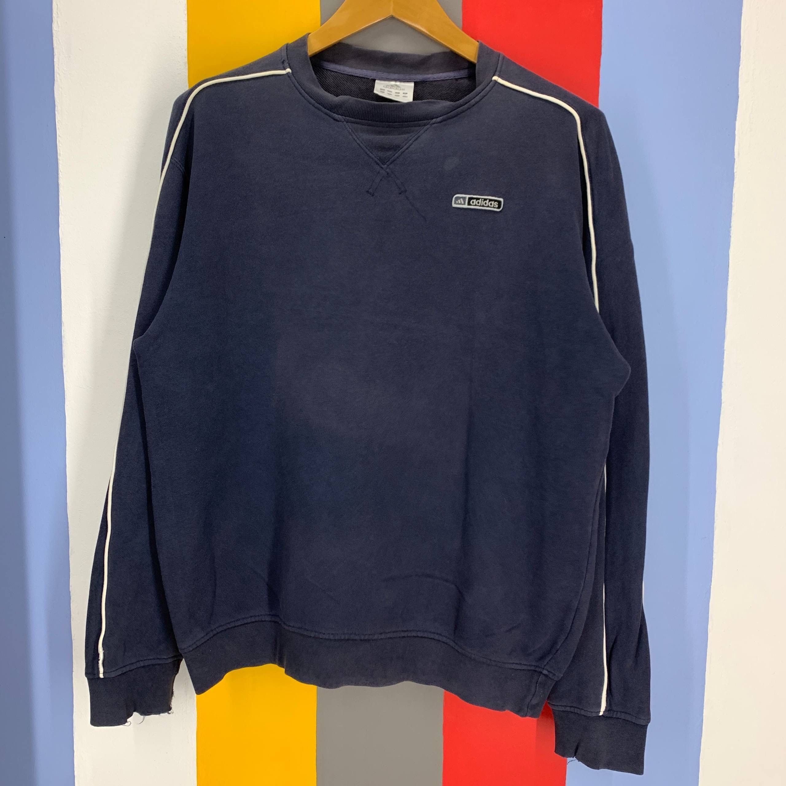 Adidas Y2K Vintage ADIDAS THREE STRIPE Sweatshirt #2598/Y Size US L / EU 52-54 / 3 - 2 Thumbnail