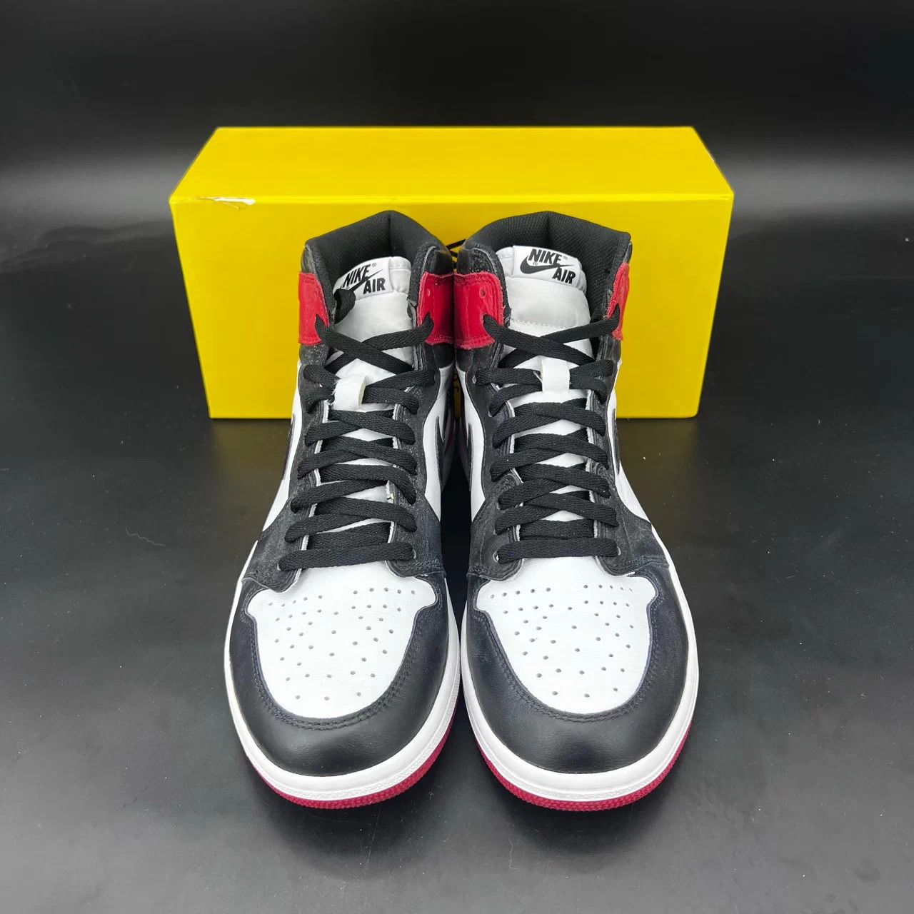 Nike Air Jordan 1 Black Toe 2016 45 Size US 12 / EU 45 - 4 Thumbnail