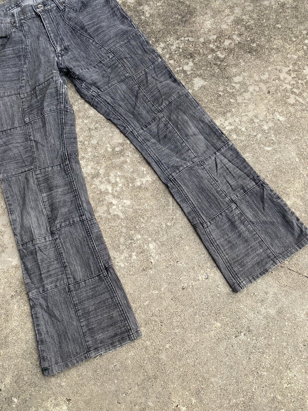 Japanese Brand Vintage Japanese Brands Rupert Patchwork Flare Pants Size US 31 - 4 Thumbnail