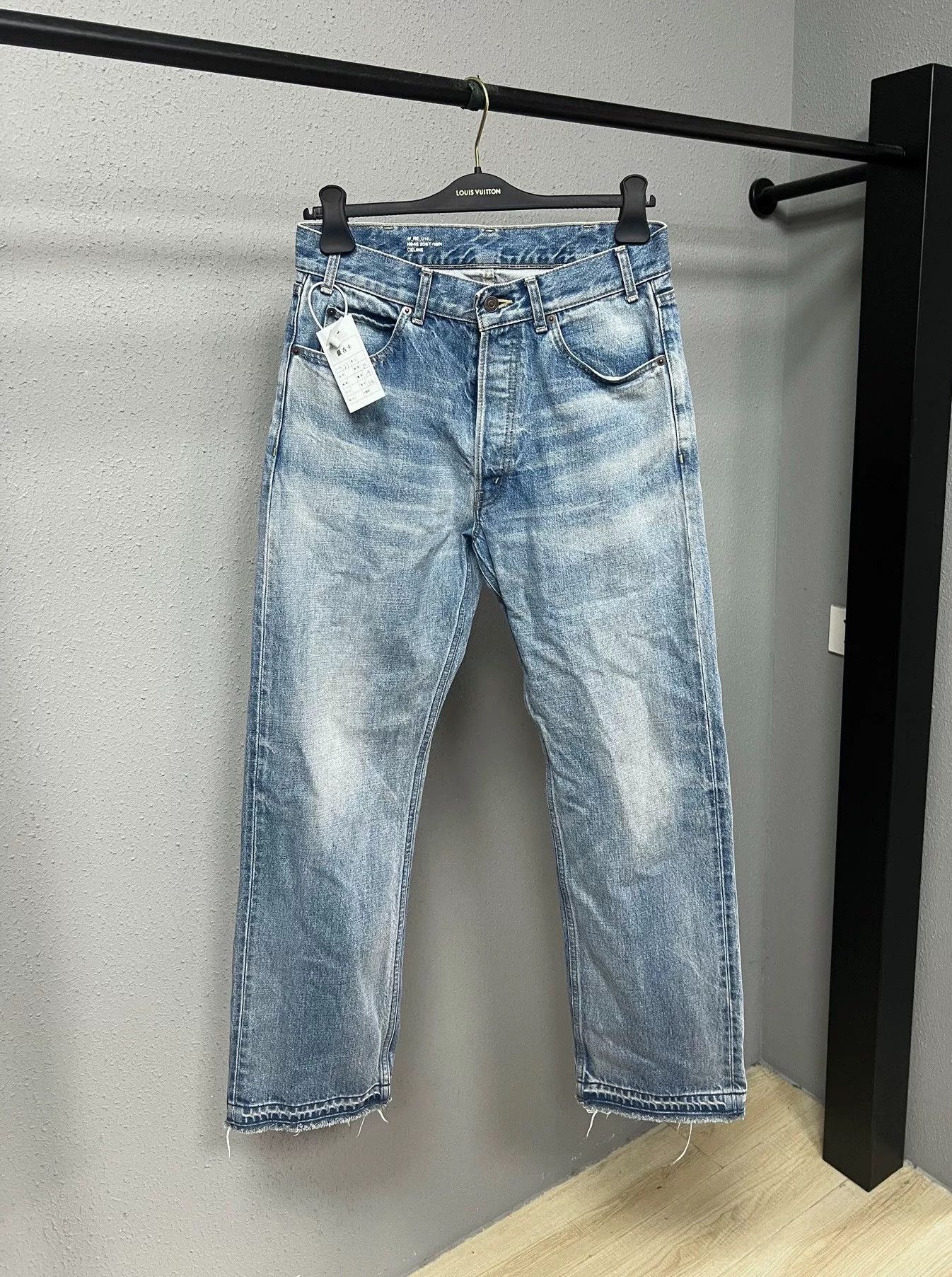 Celine Celine Wesley Washed Blue Frayed Jeans Size 27" / US 4 / IT 40 - 1 Thumbnail
