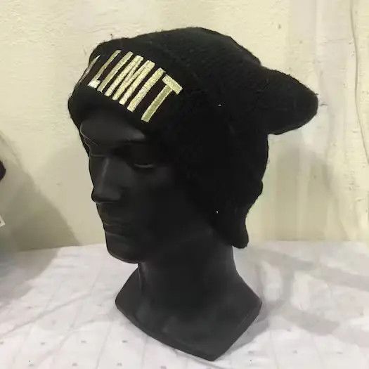 Japanese Brand Over Limit Spellout Beanie Hat Size ONE SIZE - 3 Thumbnail