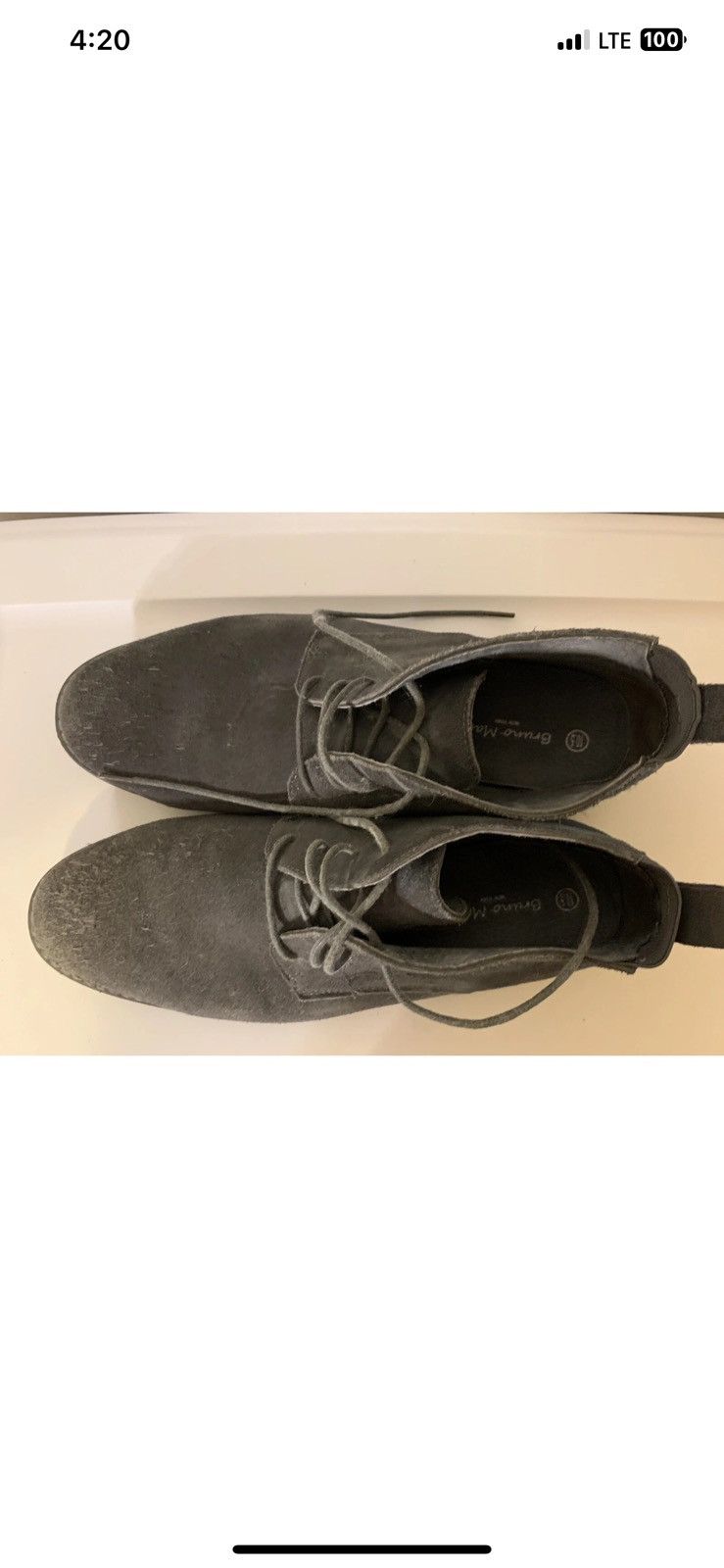 Other Bruno Marc mens sz 10.5 gray chukka boots Size US 10.5 / EU 43-44 - 5 Thumbnail