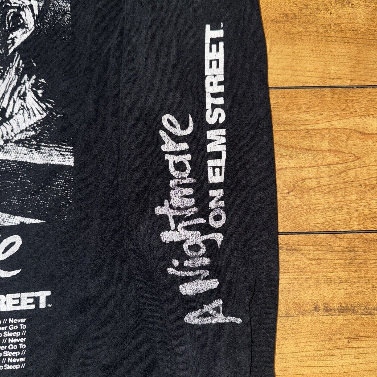 Band Tees × Vintage A Nightmare On Elm Street Medium 19x27 Long Sleeve Black Size US M / EU 48-50 / 2 - 3 Thumbnail