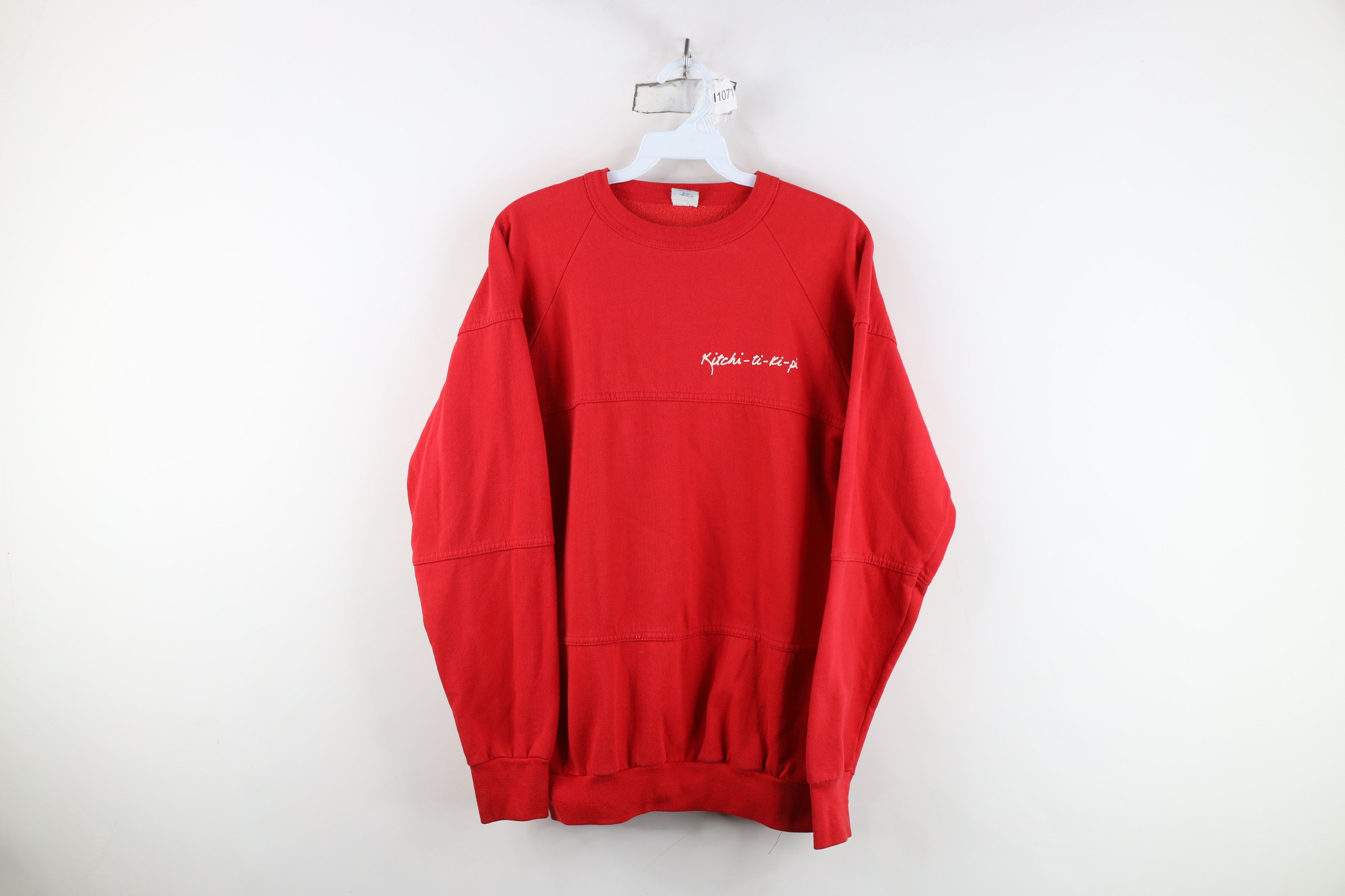 Vintage Vintage 70s Kitchi ti ki pi Crewneck Sweatshirt Red USA Size L / US 10 / IT 46 - 1 Thumbnail