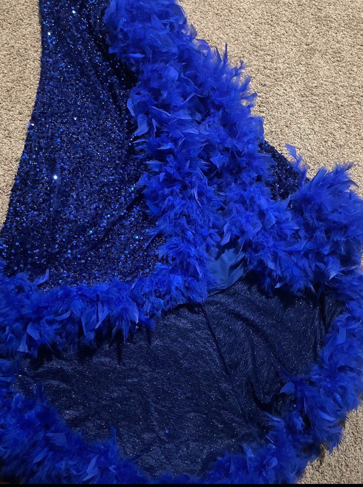 Other Blue Custom Prom dress Size XS / US 0-2 / IT 36-38 - 2 Thumbnail