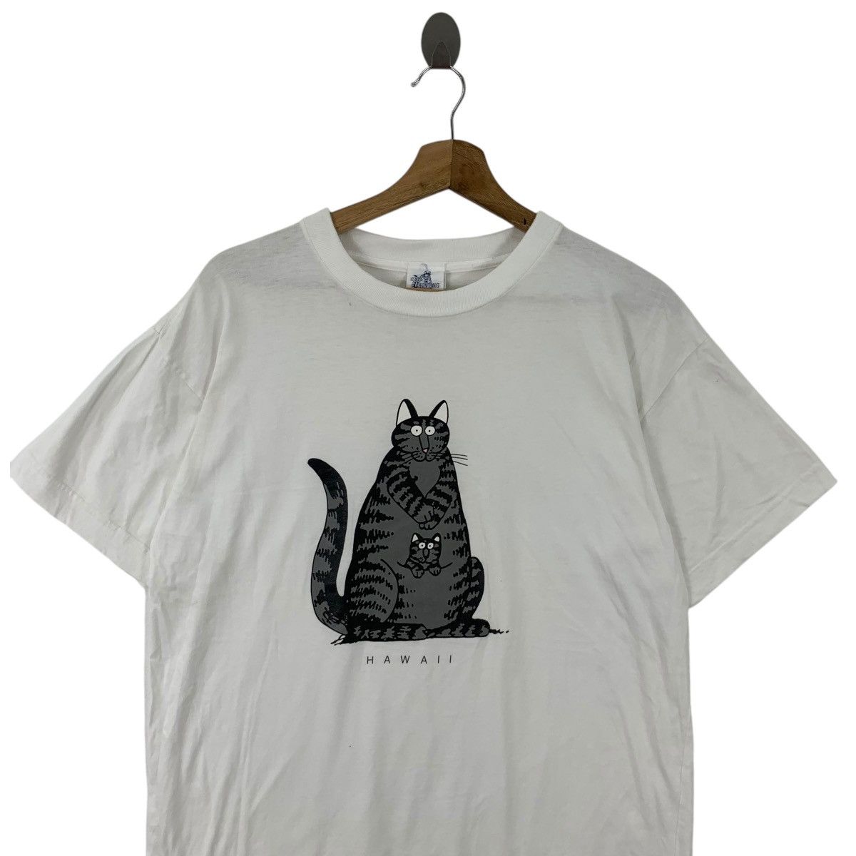 Vintage Vintage 90’ B. KLIBAN Cats Hunting Hawaii Tee Shirt Top Size US M / EU 48-50 / 2 - 2 Thumbnail