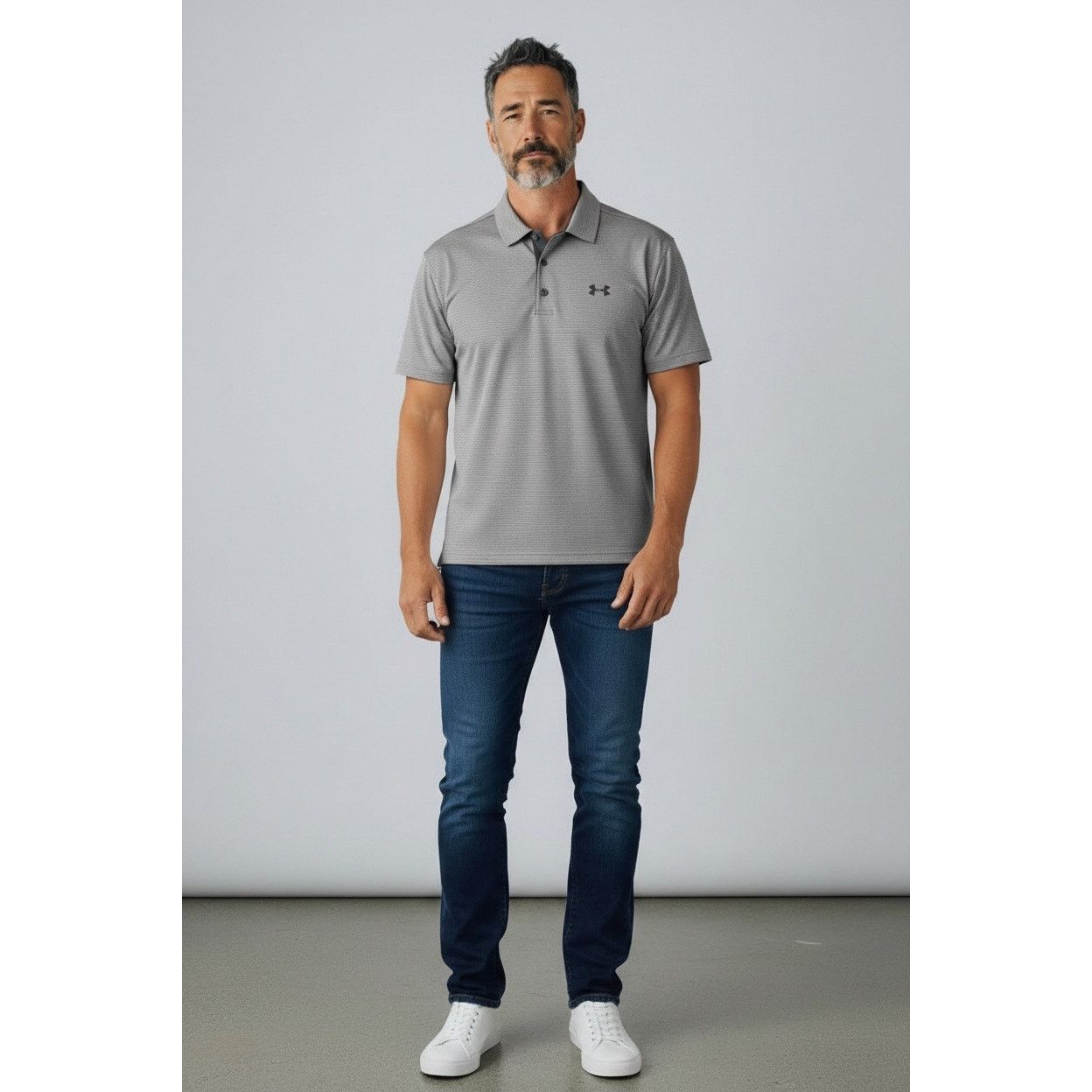 Under Armour Under Armour HeatGear Men’s Polo Shirt – Gray – Size XL Size US XL / EU 56 / 4 - 1 Thumbnail