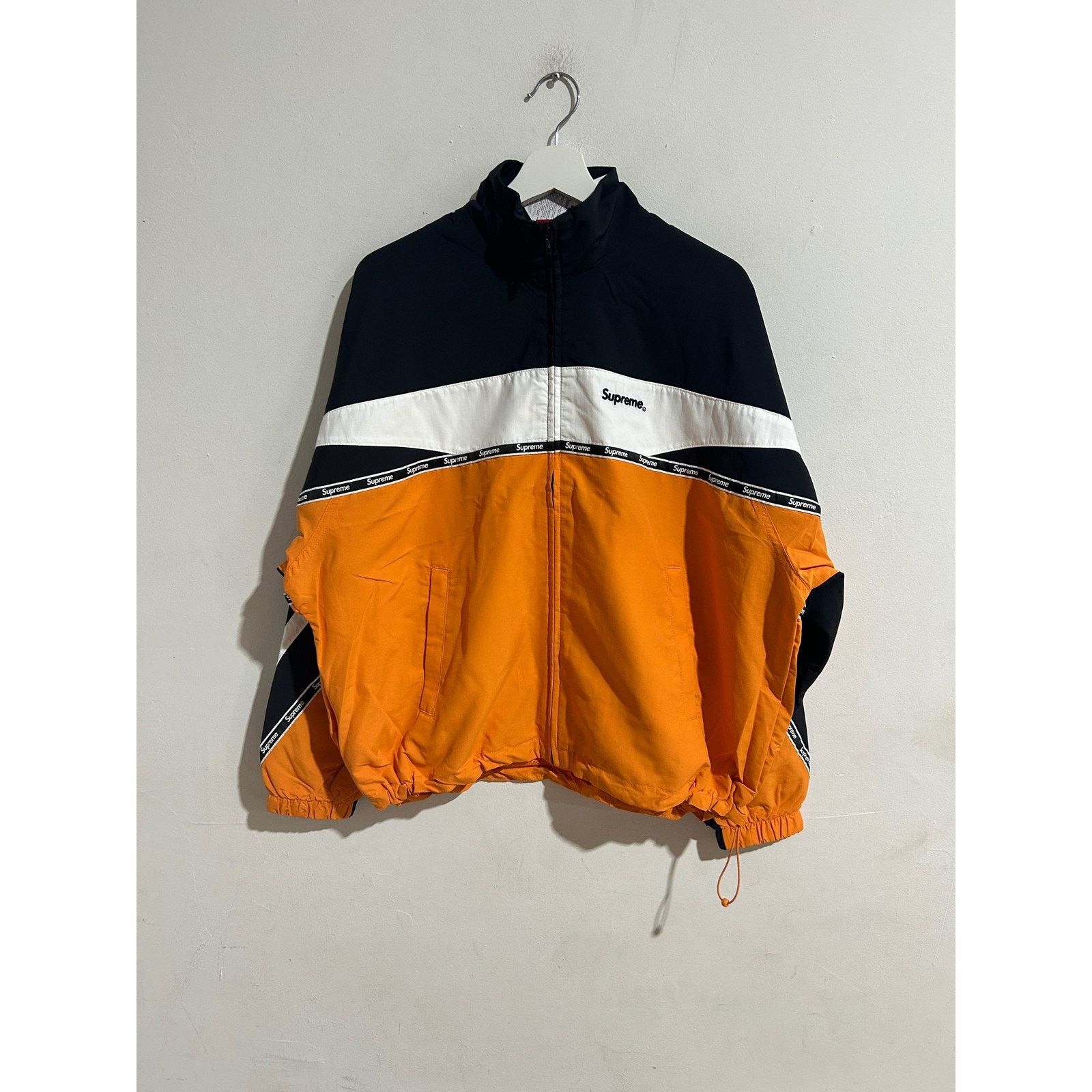Supreme Classic Logo Taping Track Jacket | Grailed