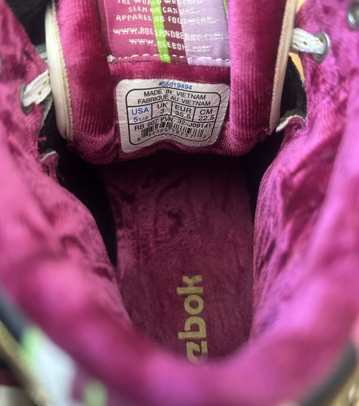 Reebok Reebok Courtee Mid Rolland Berry Size US 5.5 / IT 35.5 - 4 Thumbnail