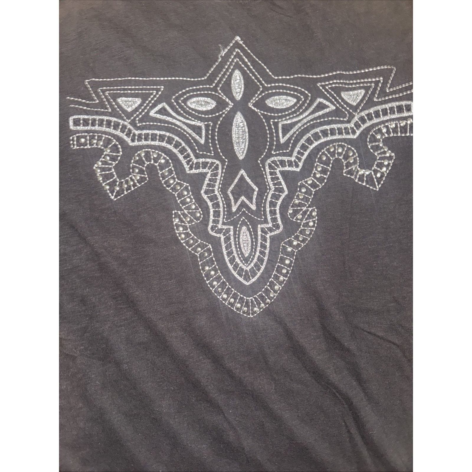 Vintage Vintage Anti Denim Y2K Rhinestone T-Shirt Black XXL 22x29 Size US XXL / EU 58 / 5 - 6 Thumbnail