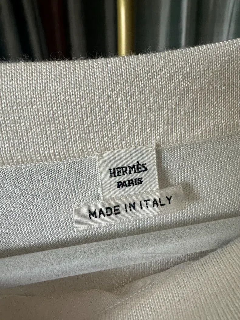 Hermes Hermes Silk and Cashmere Half-Sleeve Top Size XXS / US 00 / IT 34 - 3 Thumbnail