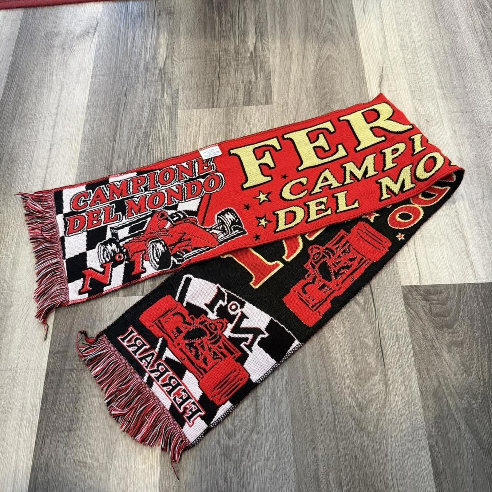 Other Vintage Ferrari champion del mondo scarf 90s OS Size ONE SIZE - 1 Thumbnail