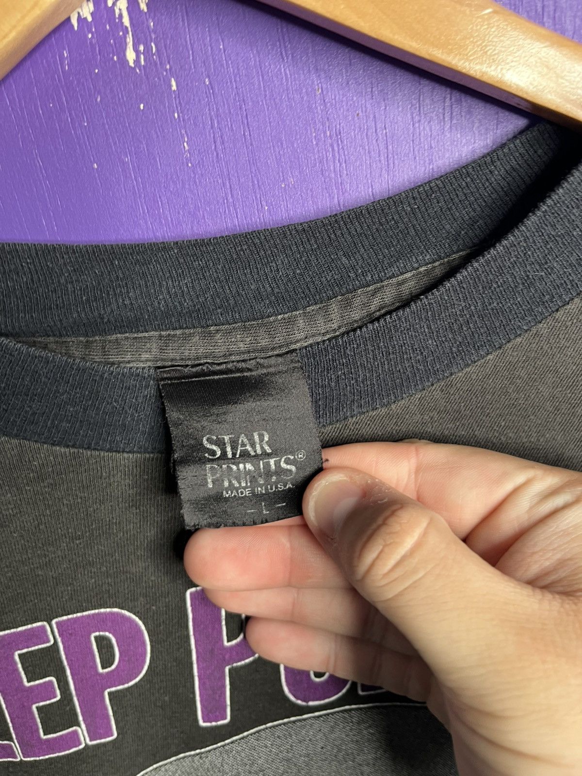 Band Tees × Vintage Vintage 1985 Deep Purple perfect stranger tour long-sleeve Size US M / EU 48-50 / 2 - 4 Thumbnail