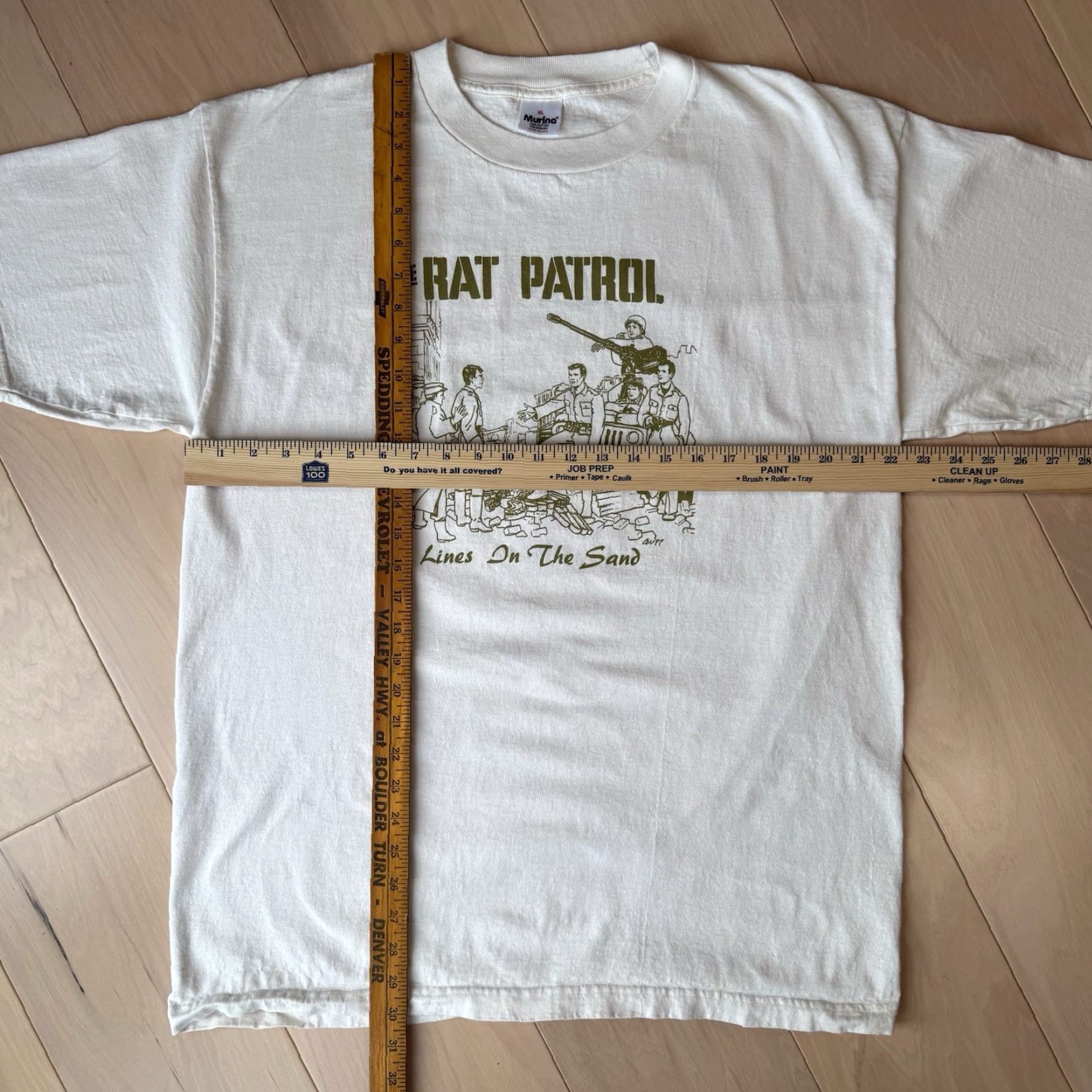 Vintage VINTAGE The Rat Patrol Shirt XL Cream 90s Military USA 90s Logo Stitch Short Sleeve Mens Shirt Size US XL / EU 56 / 4 - 3 Thumbnail