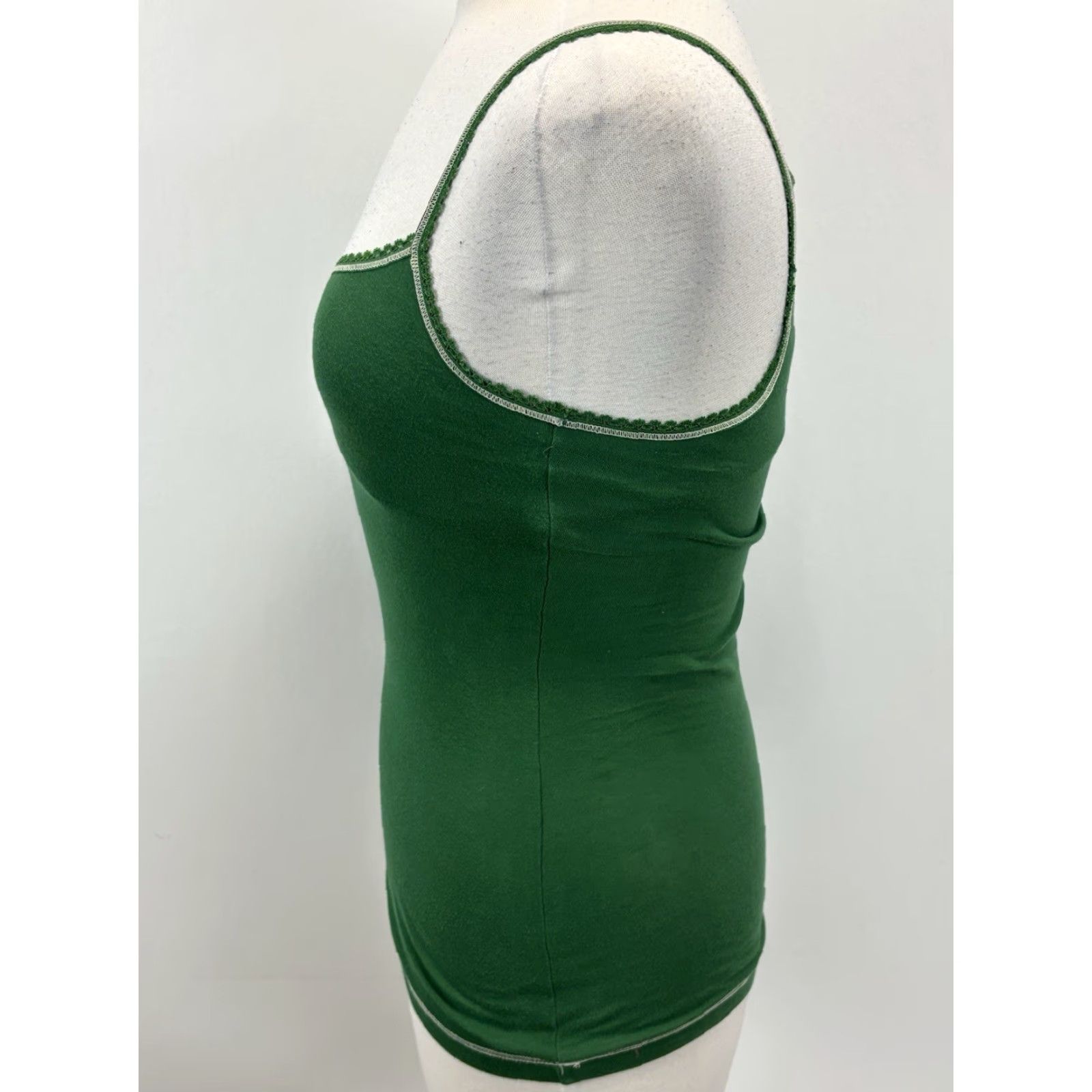 Forever 21 VINTAGE Forever 21 Green Tank Top Cami XS Sleeveless Shelf Bra Y2K Womens Size XS / US 0-2 / IT 36-38 - 2 Thumbnail