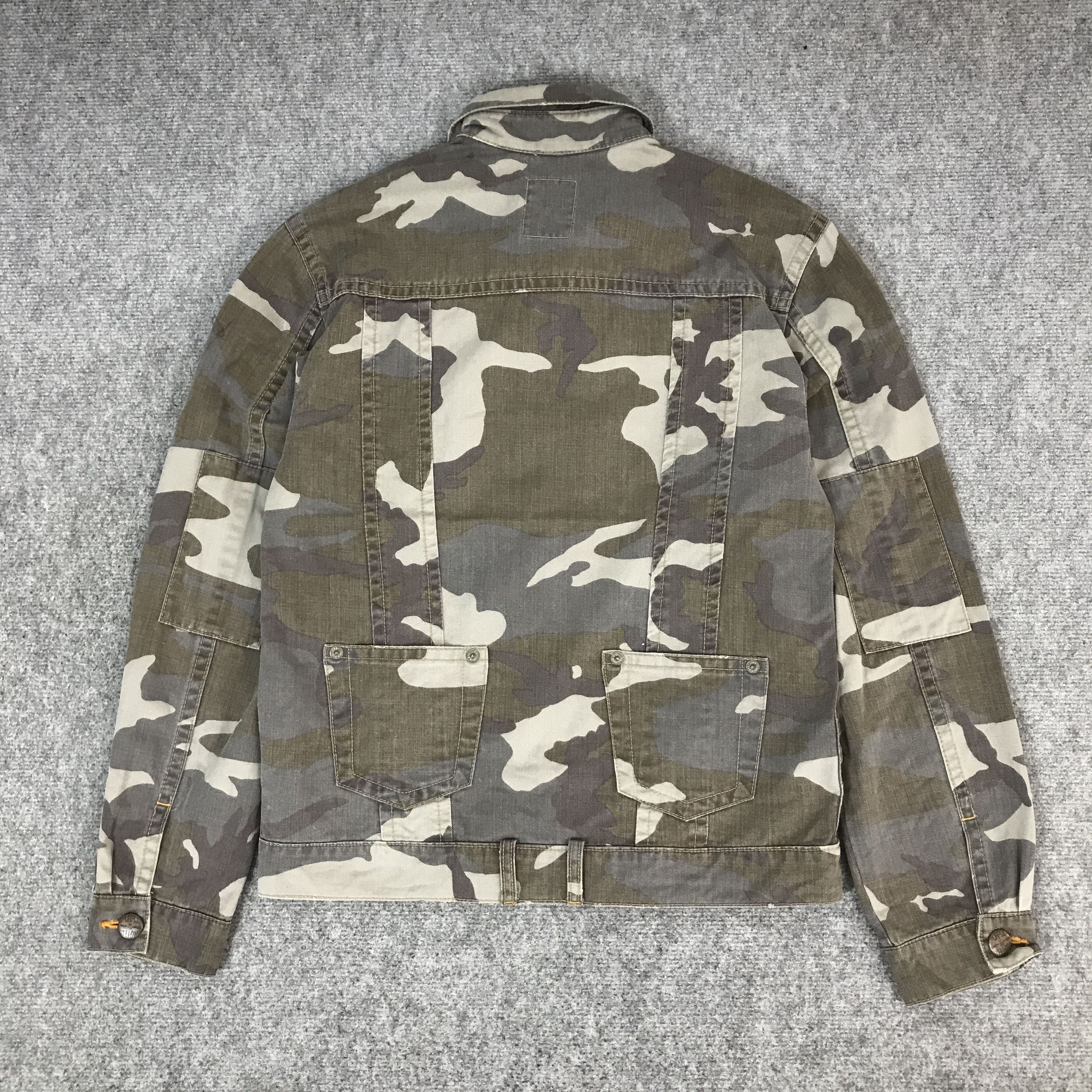 Japanese Brand PURPLE&YELLOW CAMO DESIGN JACKET Size US M / EU 48-50 / 2 - 3 Thumbnail