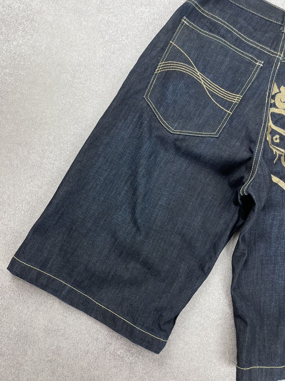 Southpole Southpole Washed Blue Rap Baggy Denim Shorts Size 31 Size US 31 - 10 Thumbnail