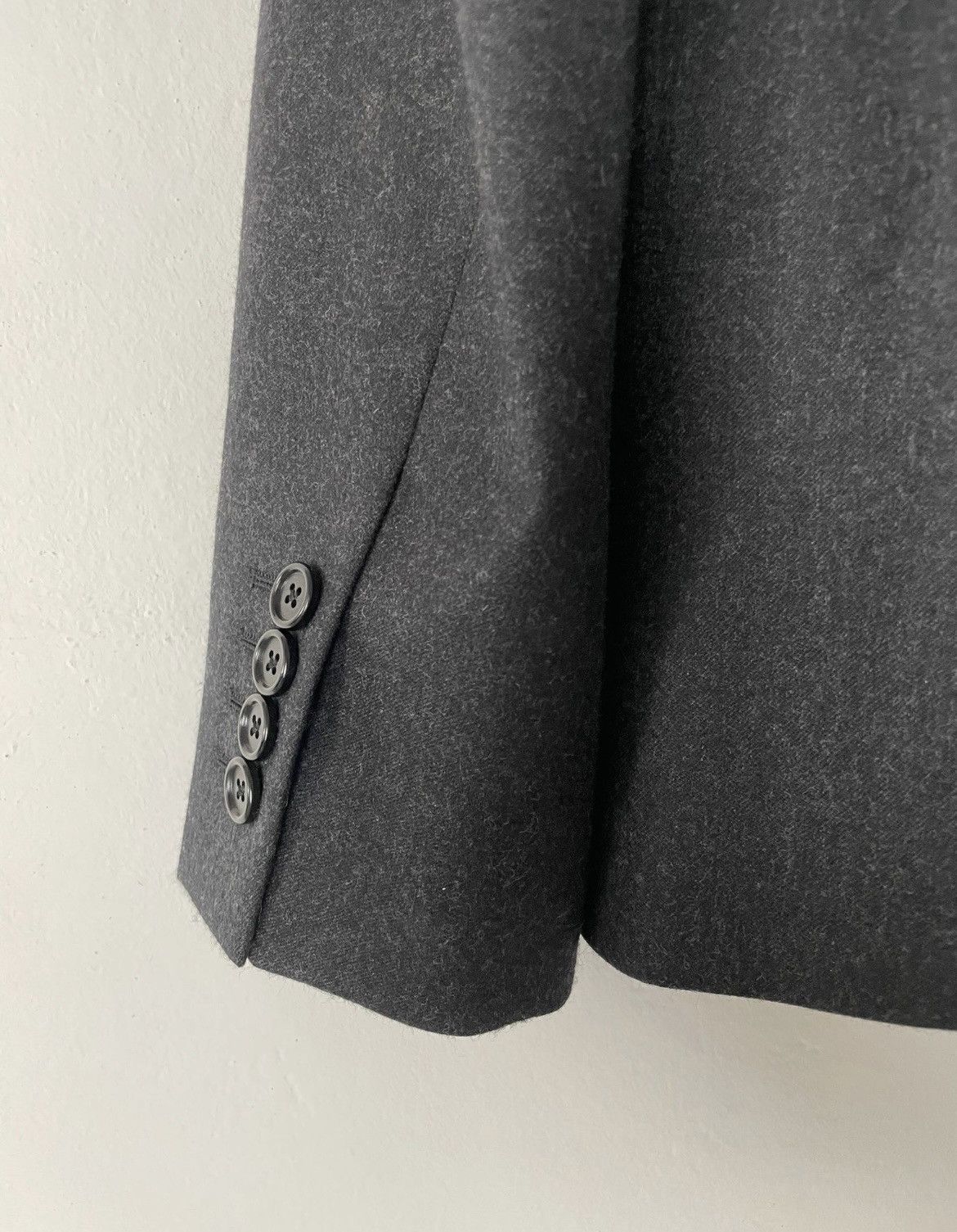 Celine × Hedi Slimane FW24 Runway 3 Buttons Mods Blazer Jacket Japanese Flannel Size 50R - 9 Thumbnail