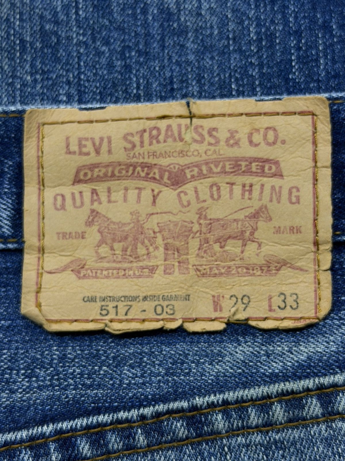 Levi's Vintage 00s Levis 517 Made In Japan | Vintage Bootcut | W29 Size US 29 - 12 Thumbnail