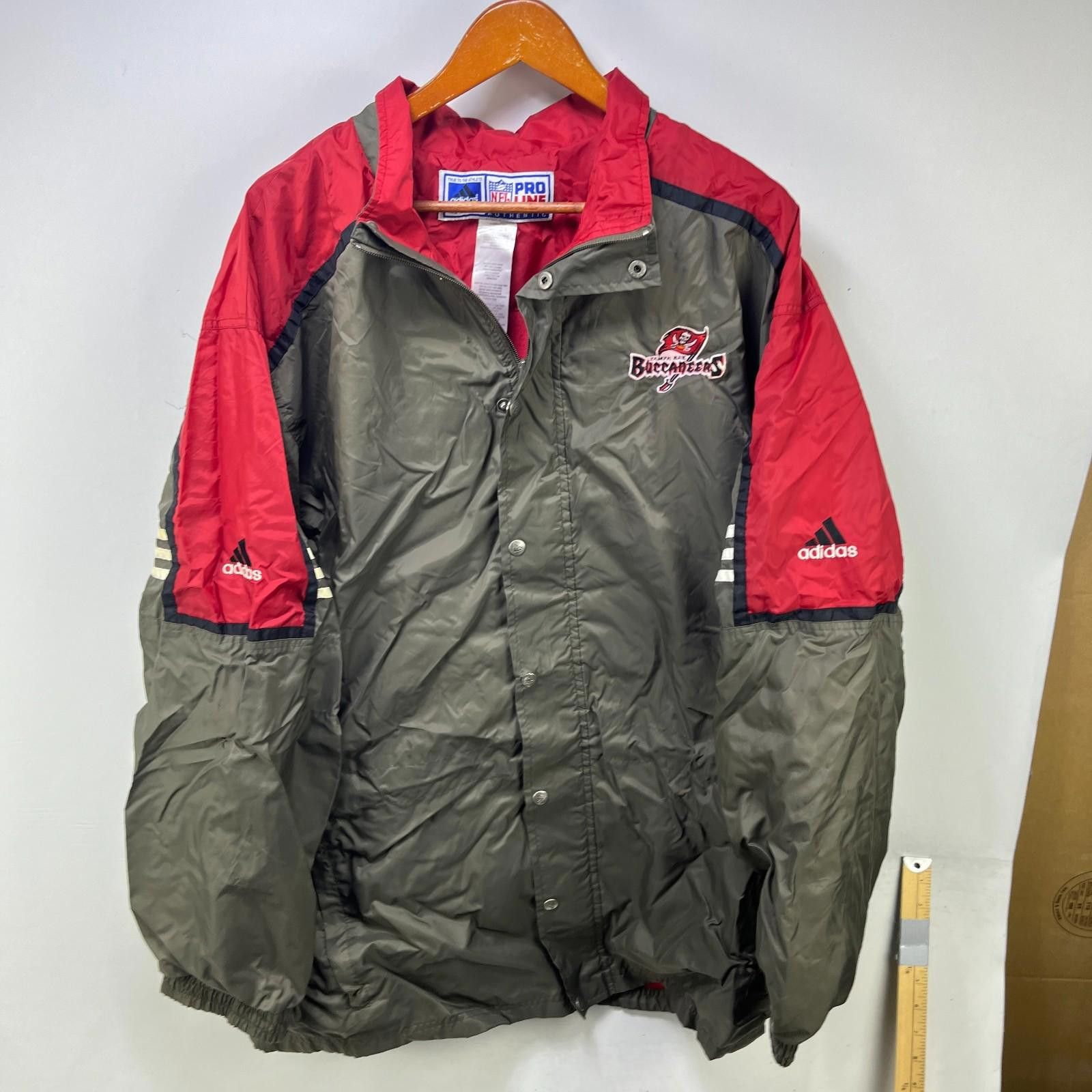 Adidas Vintage 90s Adidas Tampa Bay Buccaneers Jacket 2XL Size ONE SIZE - 1 Thumbnail