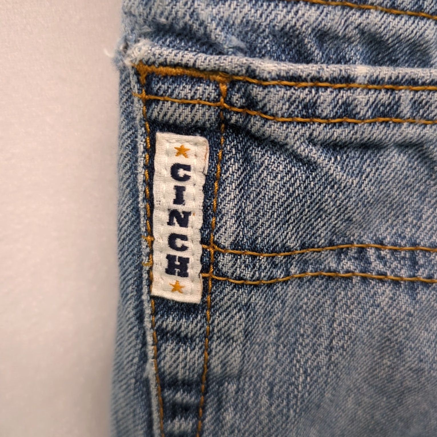 Vintage VINTAGE Cinch White Label Jeans Men 28x30 Blue Denim 5-Pocket Western Style Relaxed Regular Straight Size US 28 / EU 44 - 7 Thumbnail