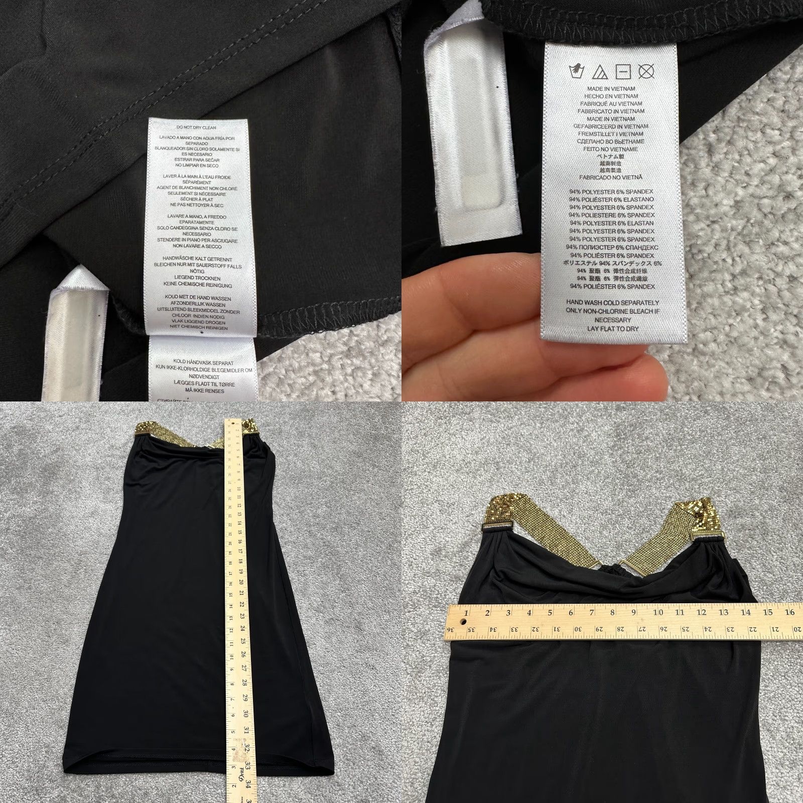 Michael Kors Michael Kors Embellished Pencil Midi Dress Women XXS Black Sleeveless Party Size XXS / US 00 / IT 34 - 8 Thumbnail