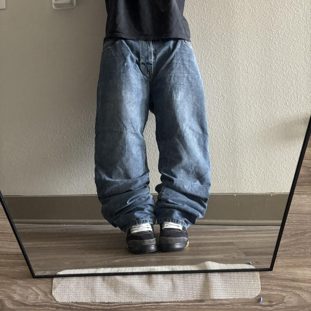 Vintage Crazy Vintage Y2K/2000s Grunge Dark Wash Skater Denim Jeans! 38x30 Size US 38 / EU 54 - 1 Thumbnail