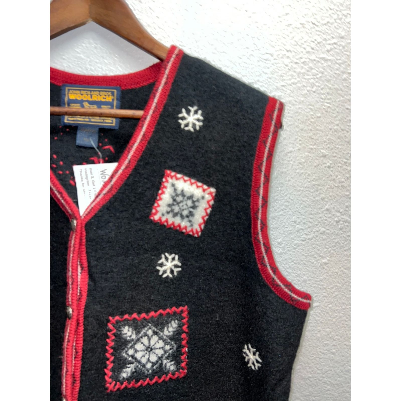 Woolrich Woolen Mills Vintage Womens Woolrich Wool Vest Winter Christmas VTG L Size L / US 10 / IT 46 - 2 Thumbnail