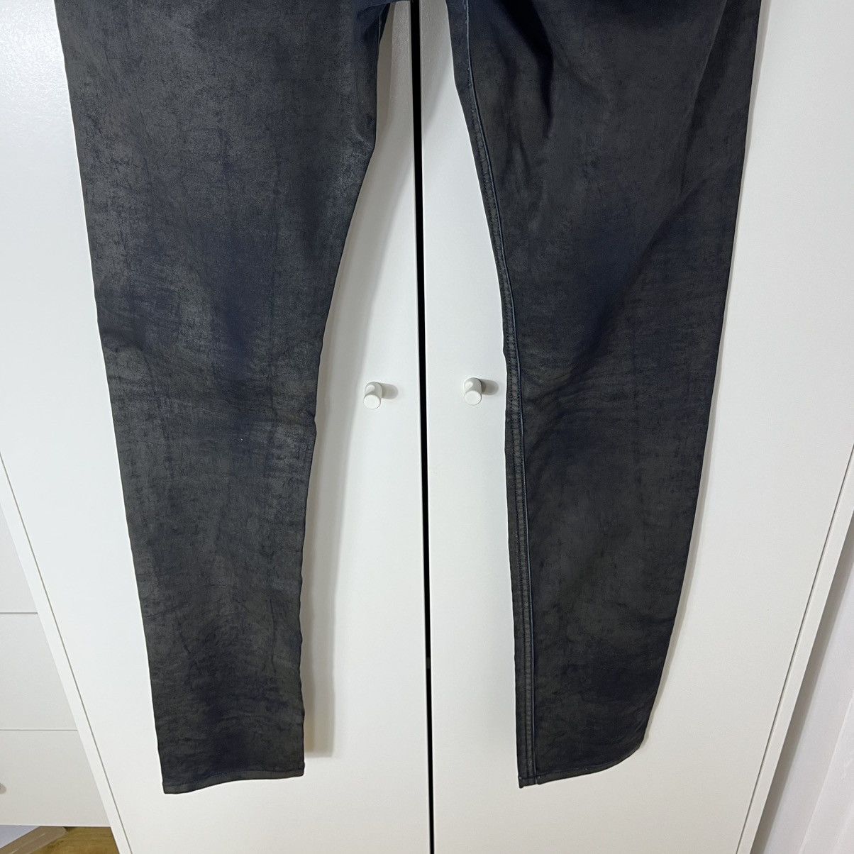 Diesel Vintage Diesel Tepphar Waxed Washed Denim Black Jeans Y2K Size US 31 - 15 Thumbnail