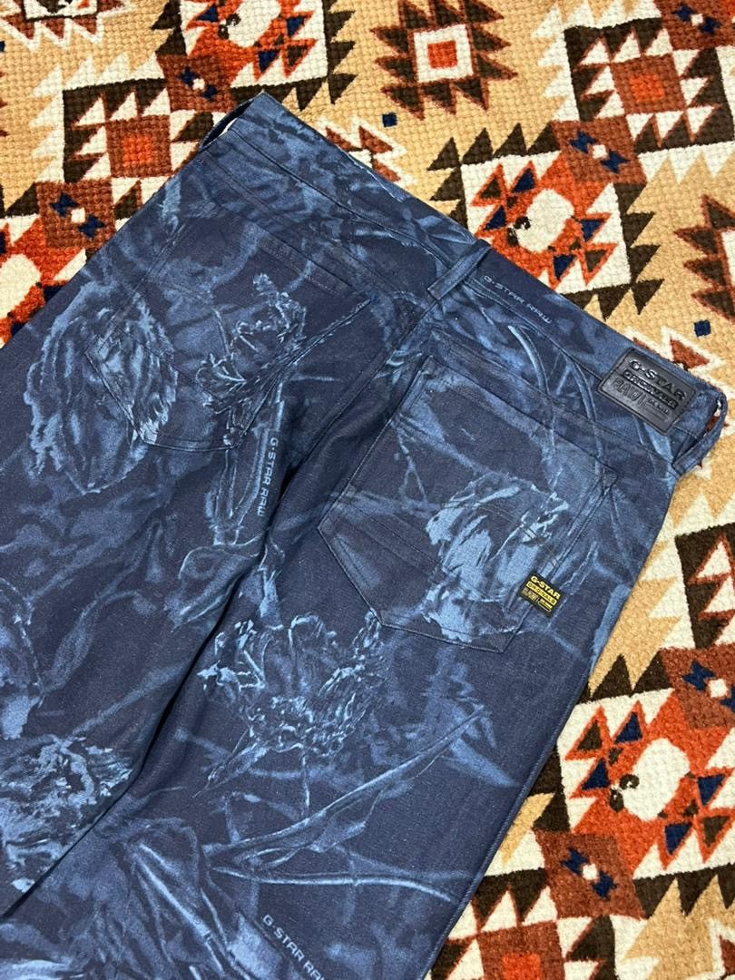 G-Star G Star Raw Judee Loose Fullprint Abstract Pants Size US 34 / EU 50 - 2 Thumbnail