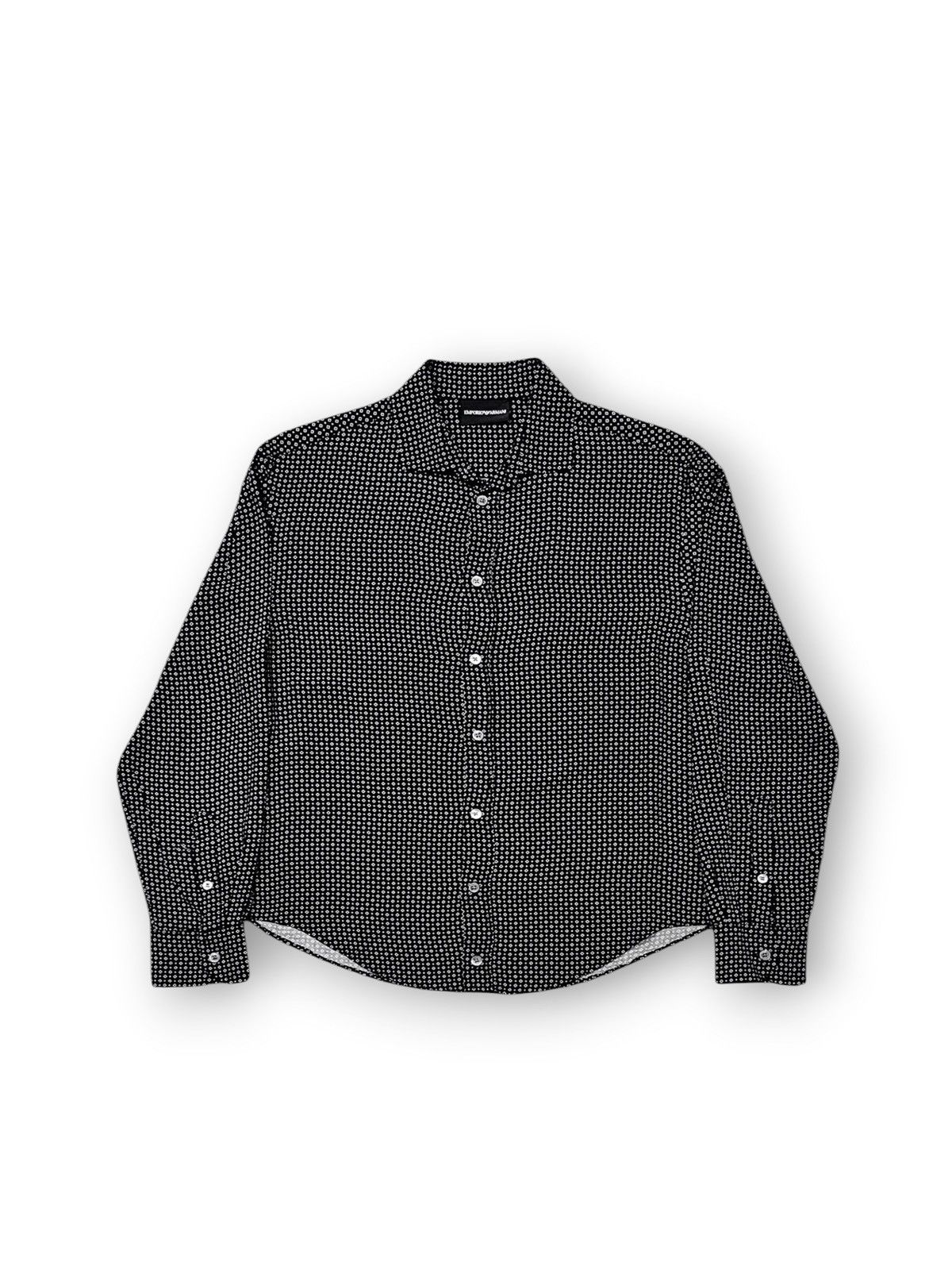 Emporio Armani Y2K Emporio Armani Geometric Pattern Print Button Up Size US M / EU 48-50 / 2 - 1 Thumbnail