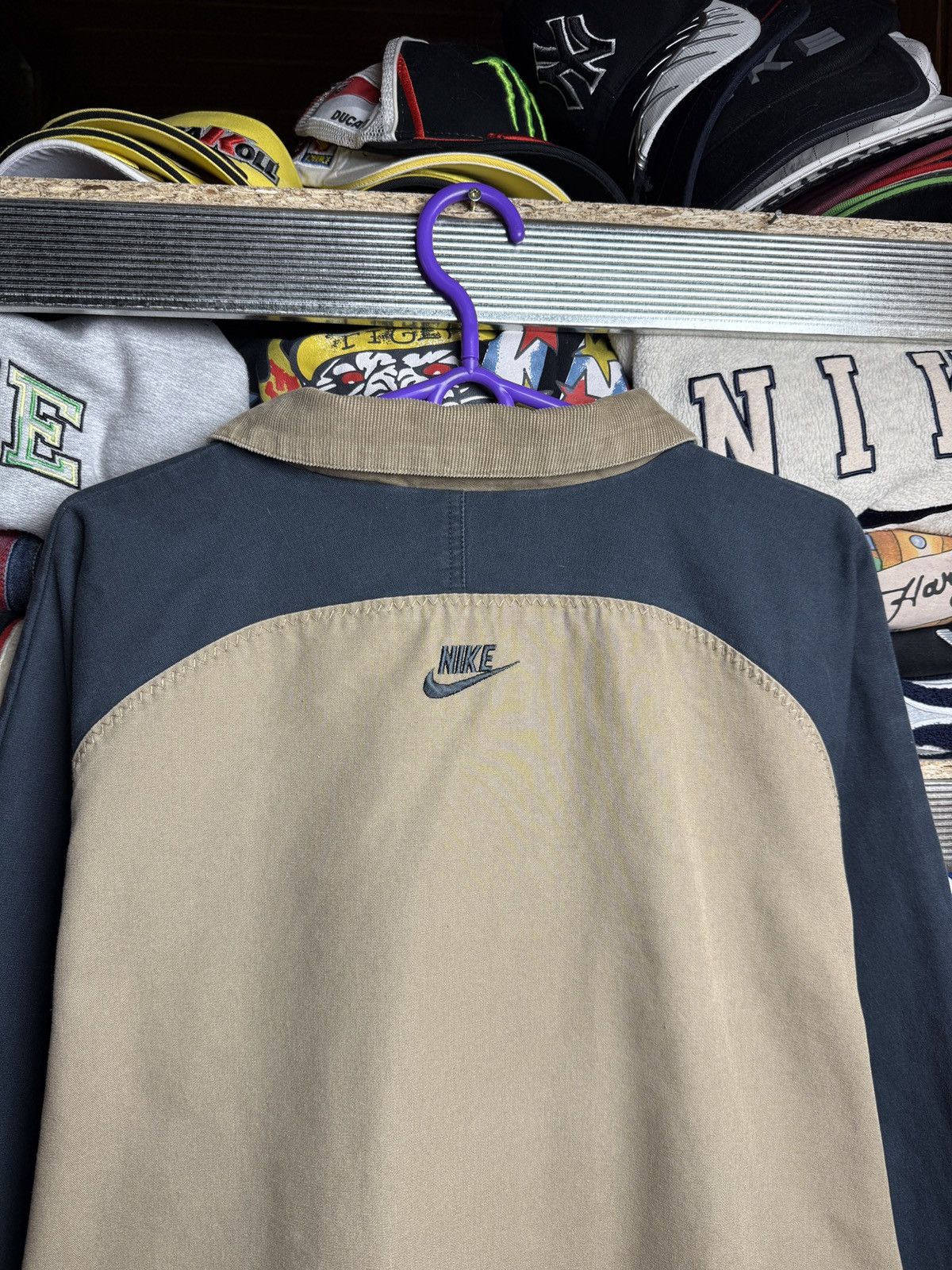 Other VINTAGE 80s NIKE JACKET USA MADE SPORT Y2K SPELLOUT Size US XL / EU 56 / 4 - 7 Thumbnail