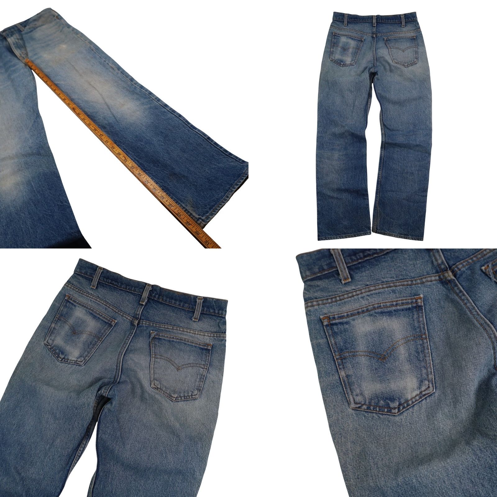 Levi's VINTAGE Levi's 505 USA Made Denim Jeans Men's 34x30 Blue Straight 8/10 Leather? Size US 34 / EU 50 - 9 Thumbnail
