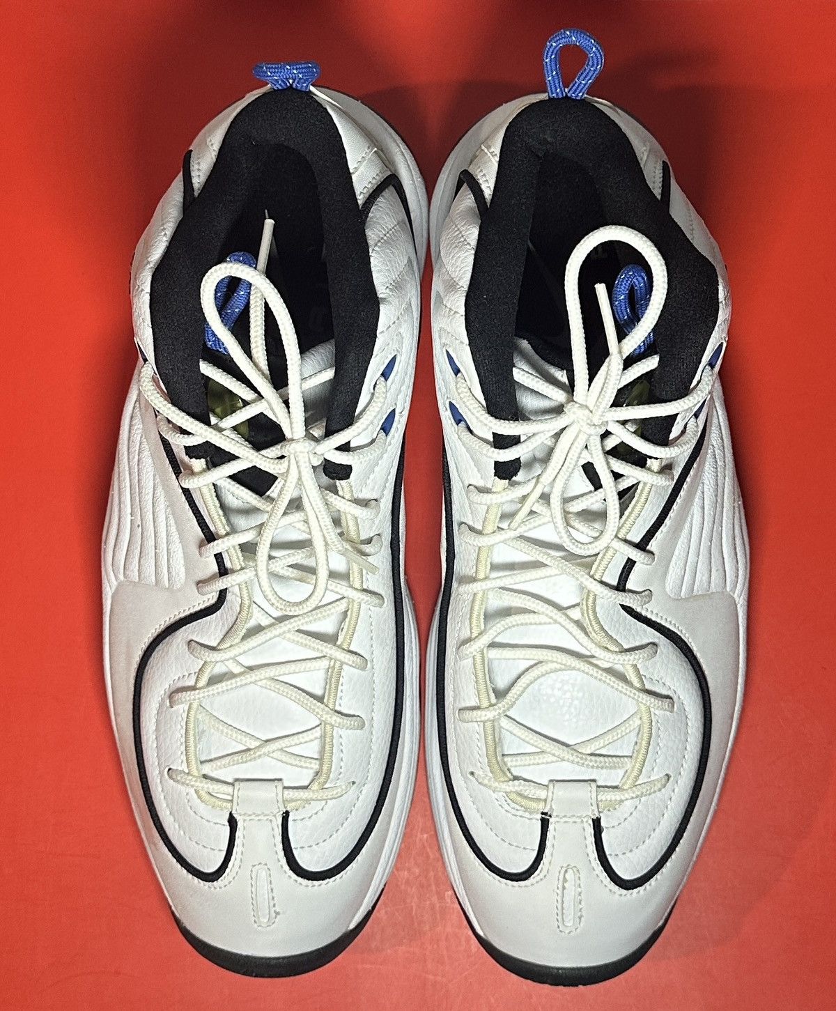 Nike Size 10.5 - Nike Air Penny 2 White Varsity Royal Size US 10.5 / EU 43-44 - 4 Thumbnail