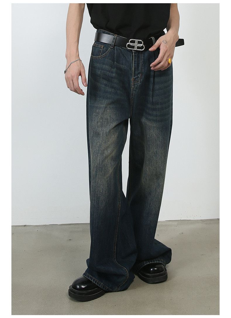 Japanese Brand Japanese retro basic loose straight wide-leg jeans Size US 32 / EU 48 - 2 Thumbnail