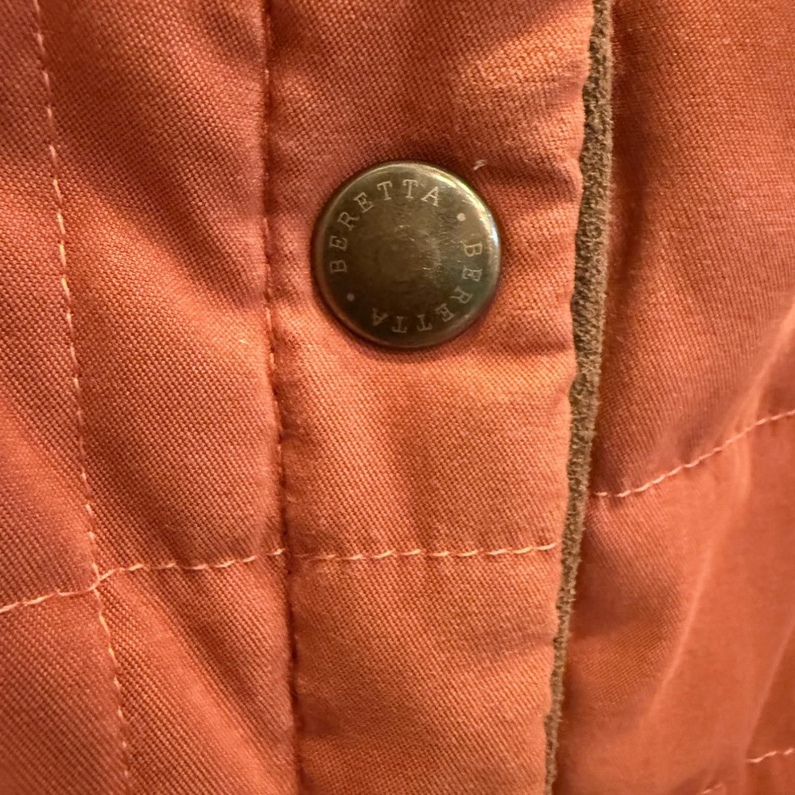 Beretta Beretta Women's Vintage Quilted Chore Coat Burnt Orange Sz L Size L / US 10 / IT 46 - 4 Thumbnail