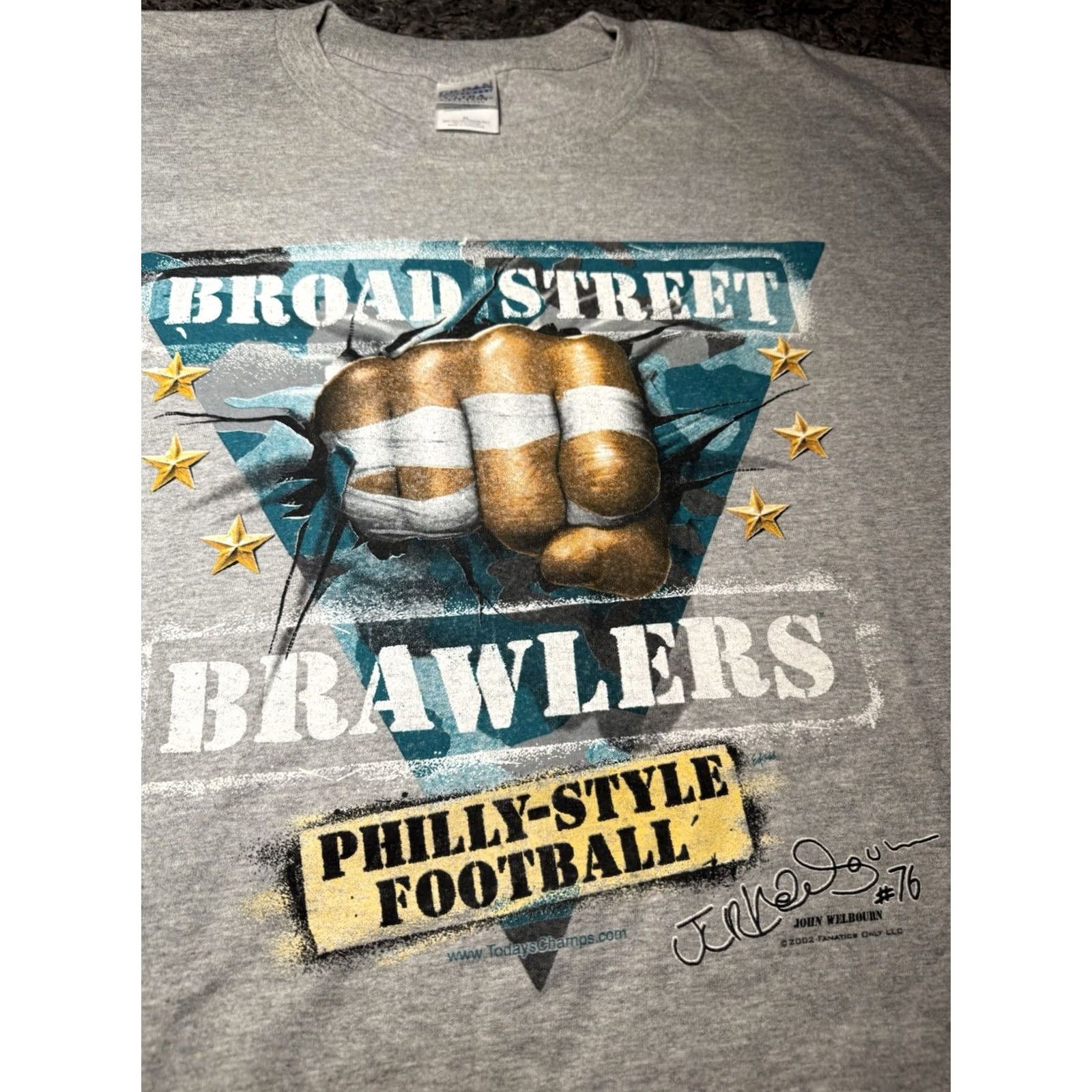 Gildan VINTAGE Philadelphia Eagles Tee Shirt Broad Street Brawlers Men’s XL Gildan Activewear Heavy Weight Ultra Cotton Tee Size US XL / EU 56 / 4 - 2 Thumbnail