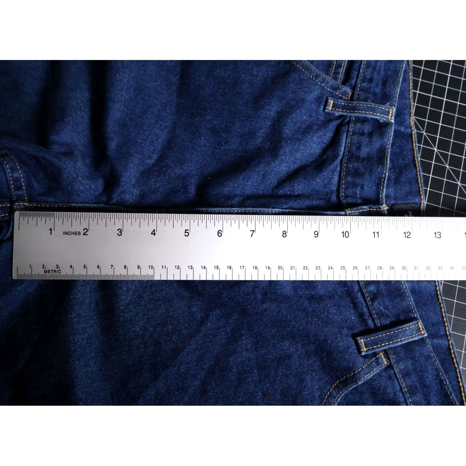 Ralph Lauren VINTAGE Polo Jeans Co Carpenter Jean Shorts Womens 20 Bermuda Denim 90s Retro Blue Jeans Polo Jeans Co Women 20 Size 24" / US 00 / IT 34 - 7 Thumbnail