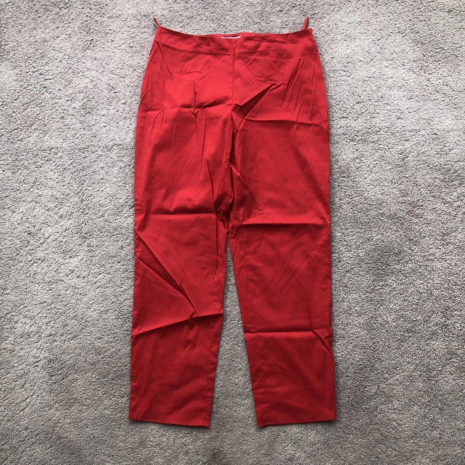 Prada Prada Womens Red Casual Trousers Size 30" / US 8 / IT 44 - 1 Thumbnail