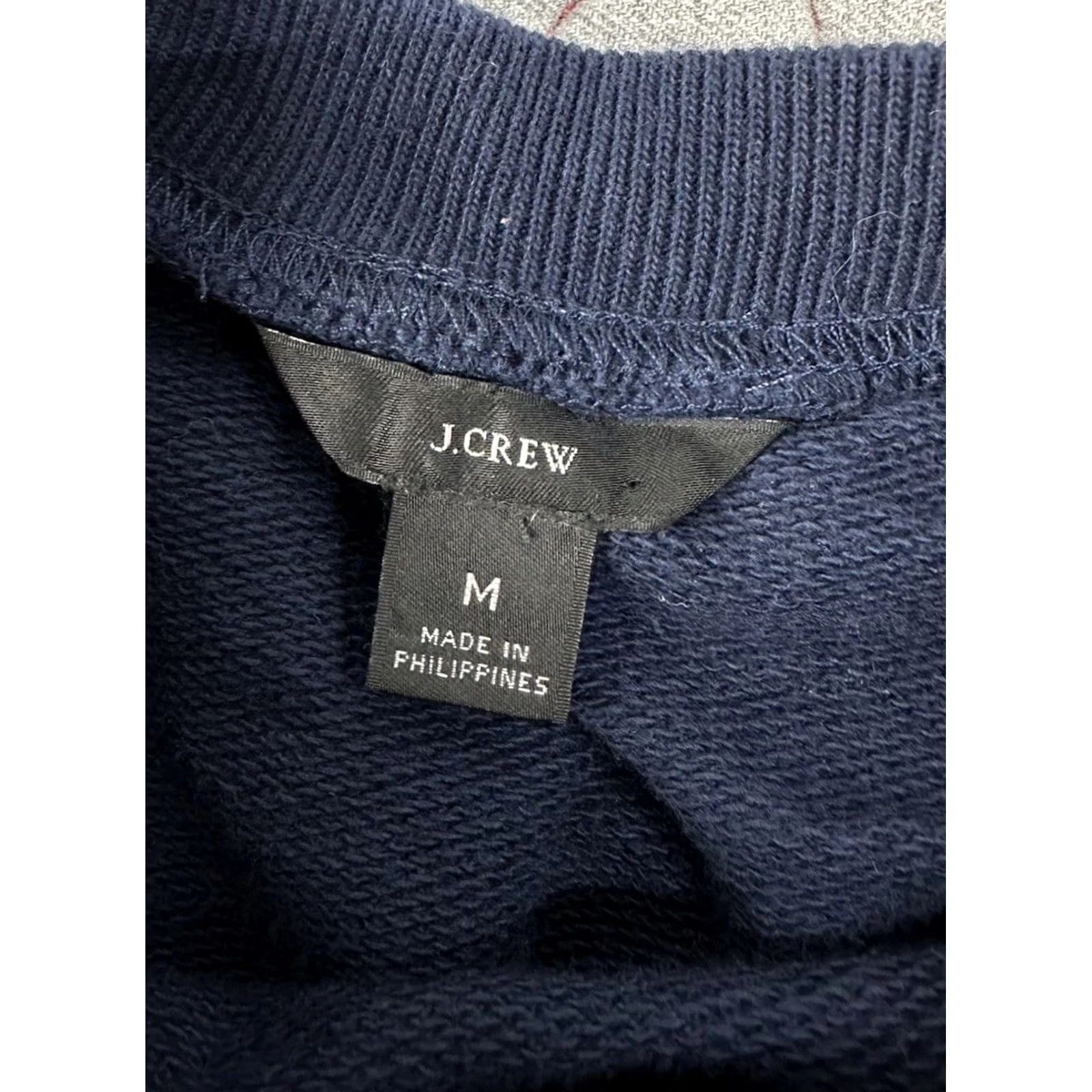 J.Crew J Crew Sweatshirt Cotton Terry Pink Navy Medium Leopard Size M / US 6-8 / IT 42-44 - 2 Thumbnail