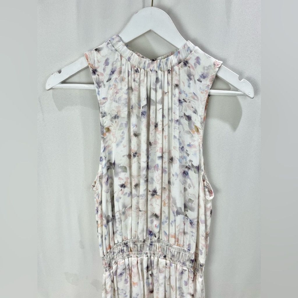 Bella Dahl Bella Dahl Floral Sleeveless Smocked Waist Midi Dress Size M Size M / US 6-8 / IT 42-44 - 5 Thumbnail
