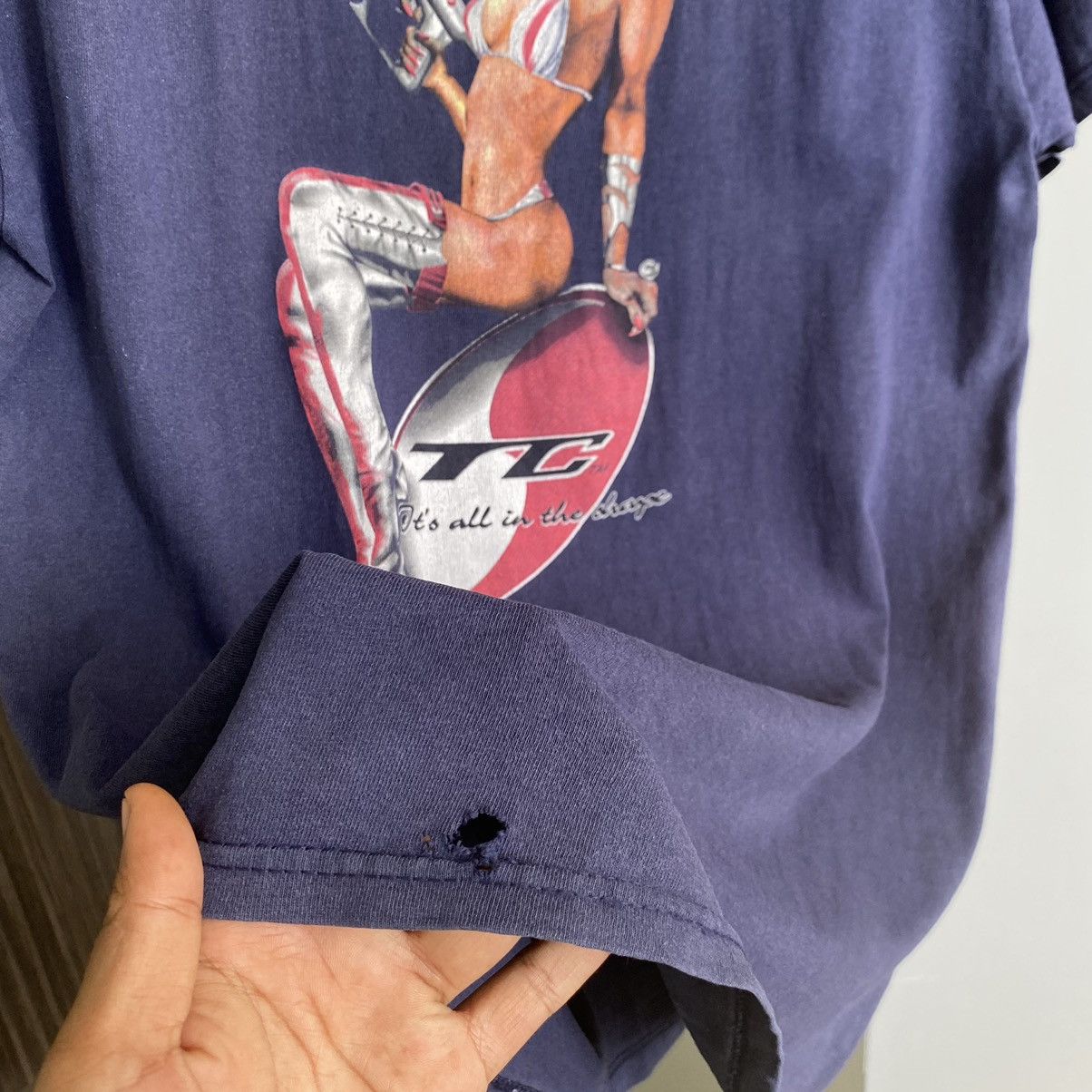 Vintage Thrashed Faded Vintage 90s T&C Surf Designs ERD GRUNGE TEE Size US L / EU 52-54 / 3 - 8 Thumbnail