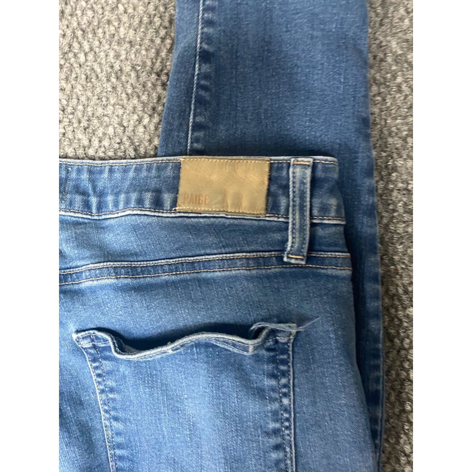 Paige Paige Jeans Size 30 Blue Straight Ankle Hoxton Denim Regular Womens | 28in Inseam | Pockets Stretch Size 30" / US 8 / IT 44 - 7 Thumbnail