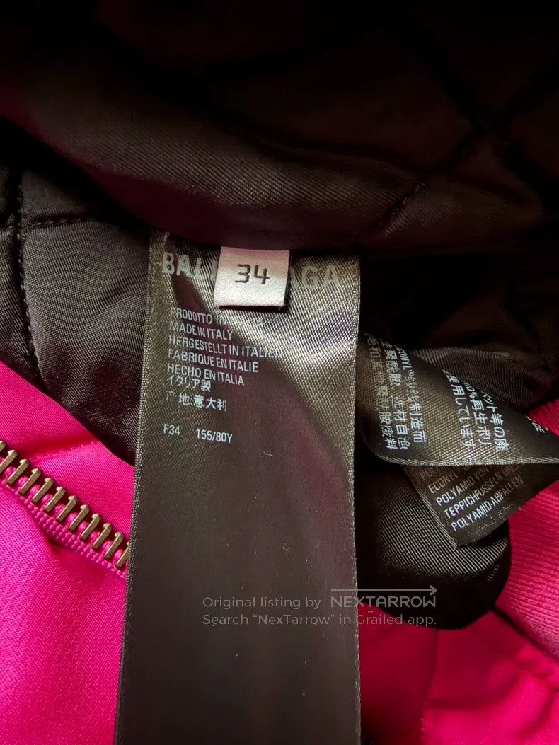 Balenciaga Balenciaga Cerise Padded Coat Size XXS / US 00 / IT 34 - 7 Thumbnail