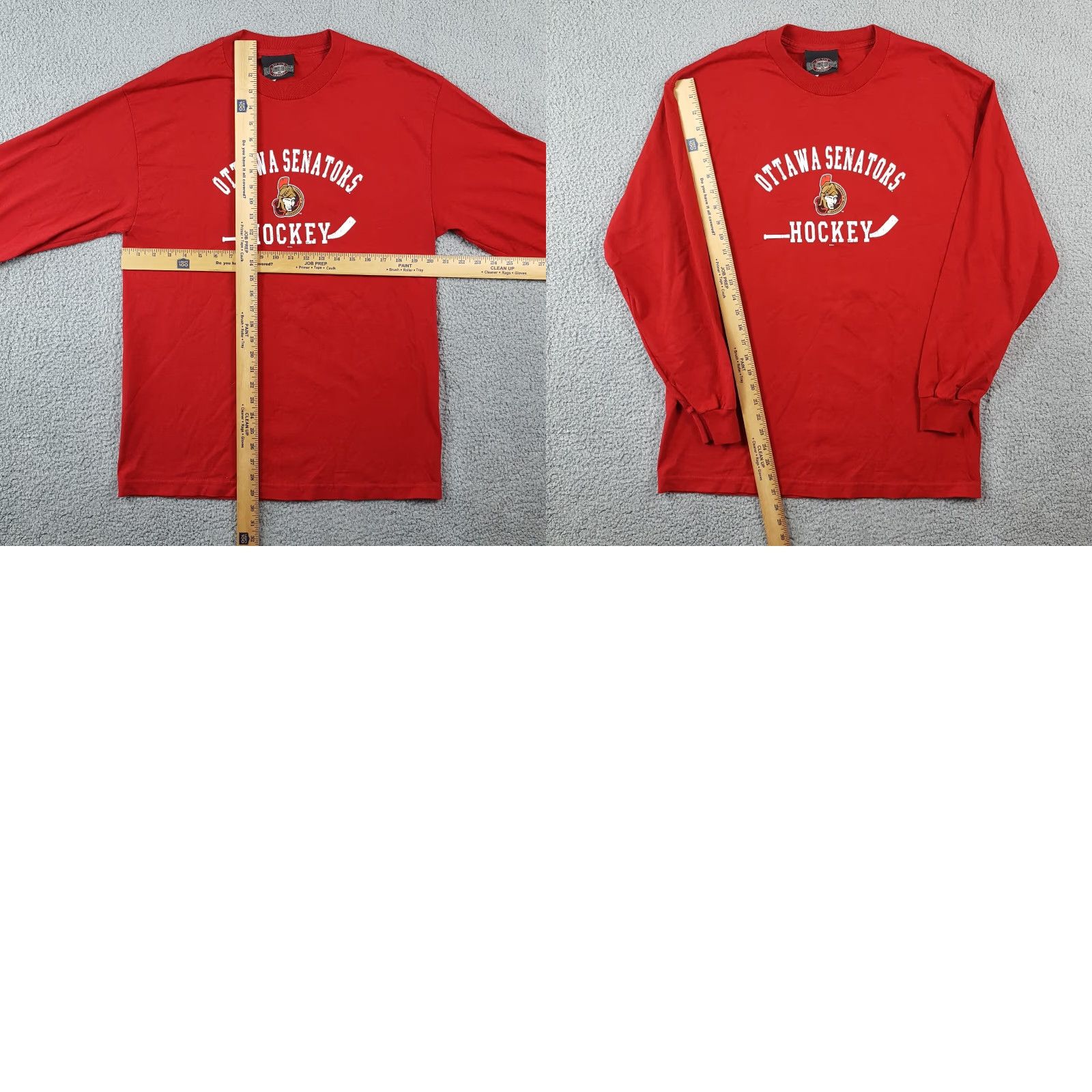 Vintage VINTAGE Ottawa Senators NHL Long Sleeve Men's T-Shirt Large Retro Red Logo Sports Y2K 90s 00s Size US L / EU 52-54 / 3 - 8 Thumbnail