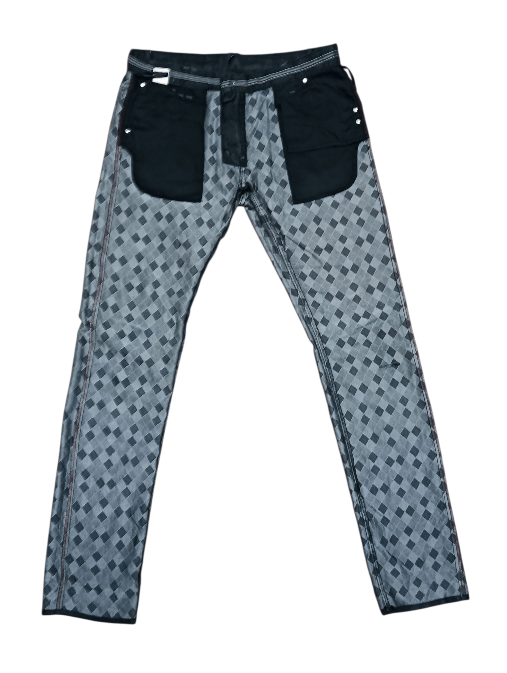 semanticdesign Semanticdesign Black Diamond Pattern Jeans Size US 34 / EU 50 - 9 Thumbnail