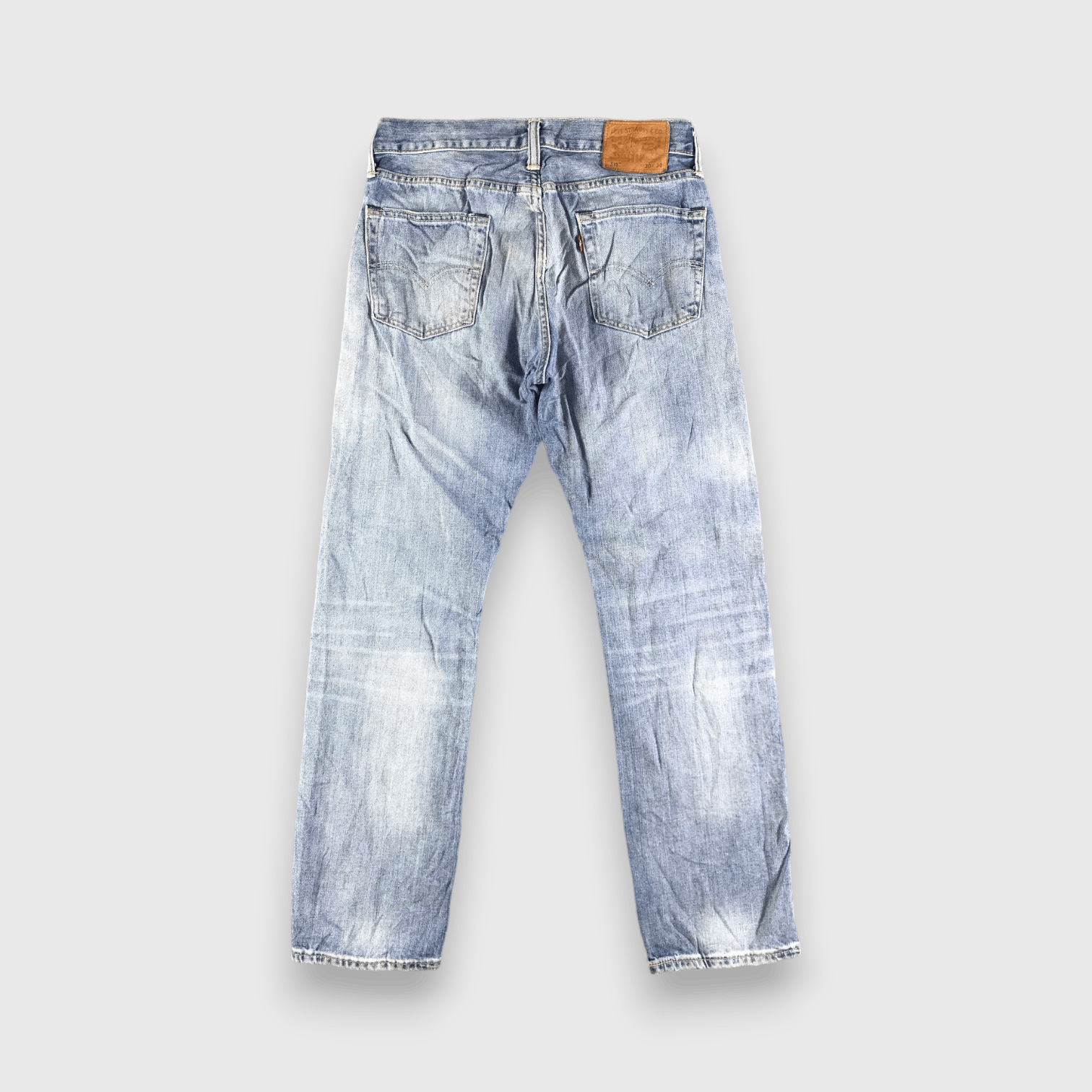 Levi's Vintage Faded Blue Levis 513 Jeans-J3278 Size US 30 / EU 46 - 2 Thumbnail