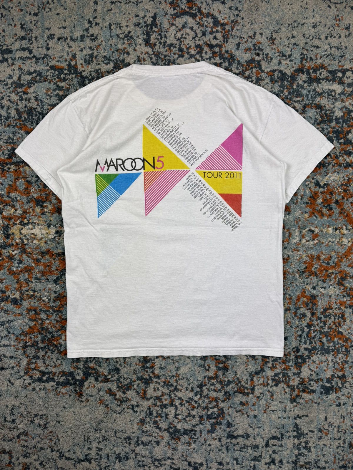 Band Tees × Vintage Vintage 00s Maroon 5 tour graphic band tee merch rare y2k Size US M / EU 48-50 / 2 - 2 Thumbnail