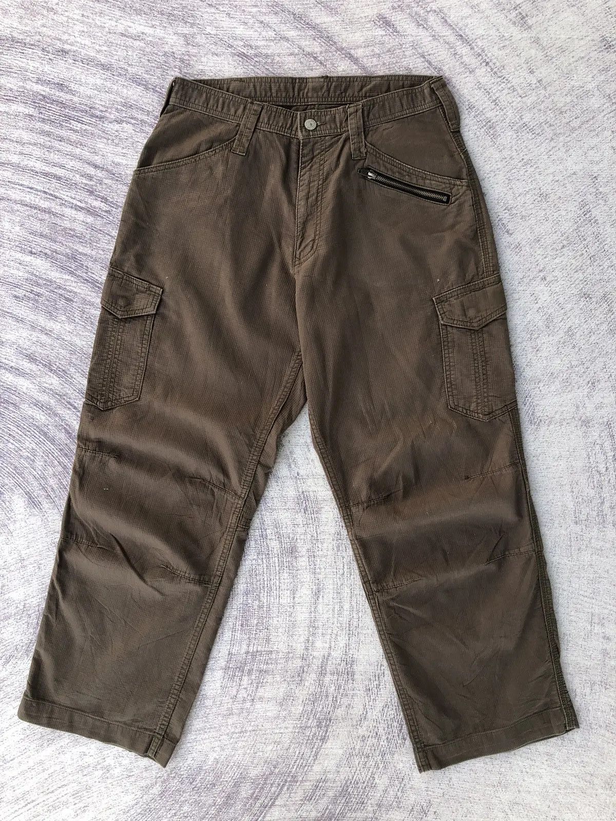 Vintage Faded Brown Dogman Cargo Pants Multipocket Tactical